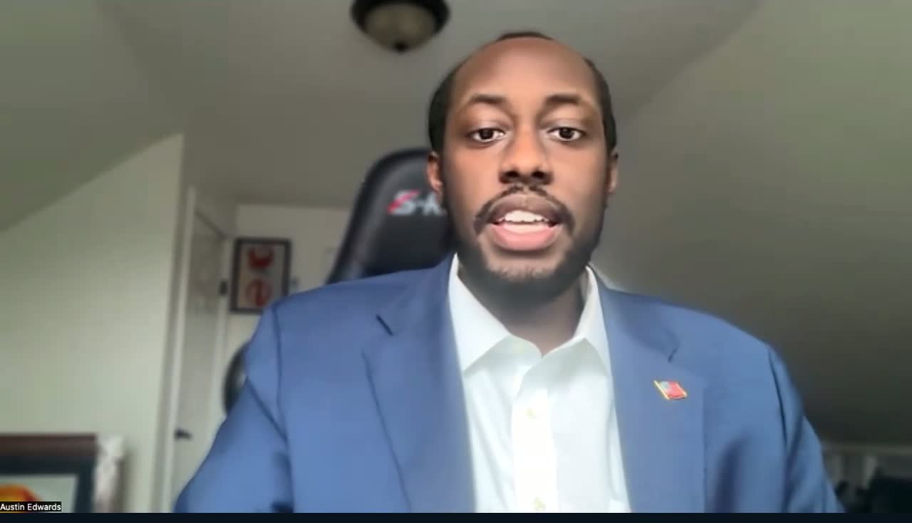 Austin Edwards during his NJBallot interview