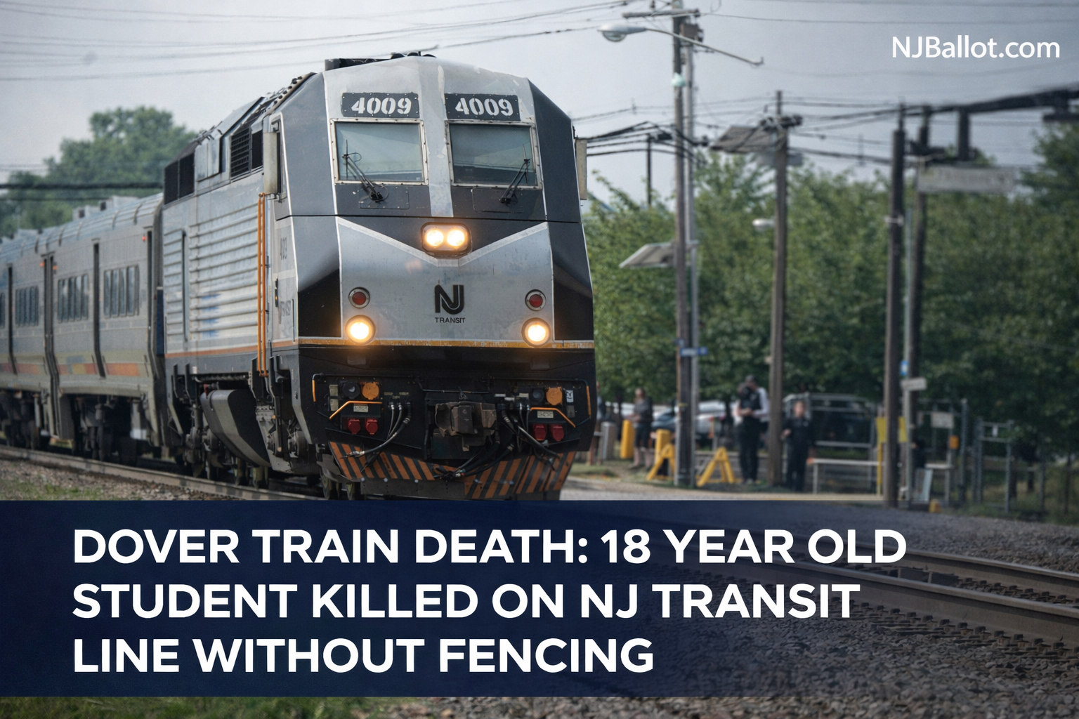 Dover Train Death: 18 Year Old Student Killed on NJ Transit Line Without Fencing