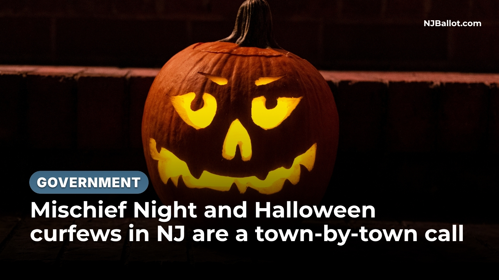 Mischief Night and Halloween curfews in NJ are a town-by-town call