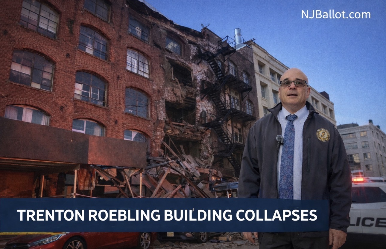 Trenton Roebling Building Collapses, City Orders Demolition