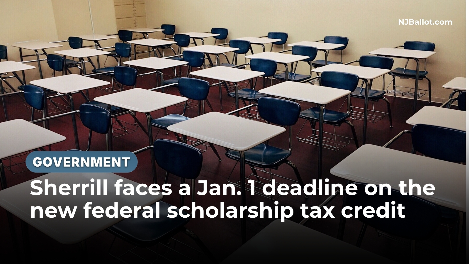 Sherrill faces a Jan. 1 deadline on the new federal scholarship tax credit