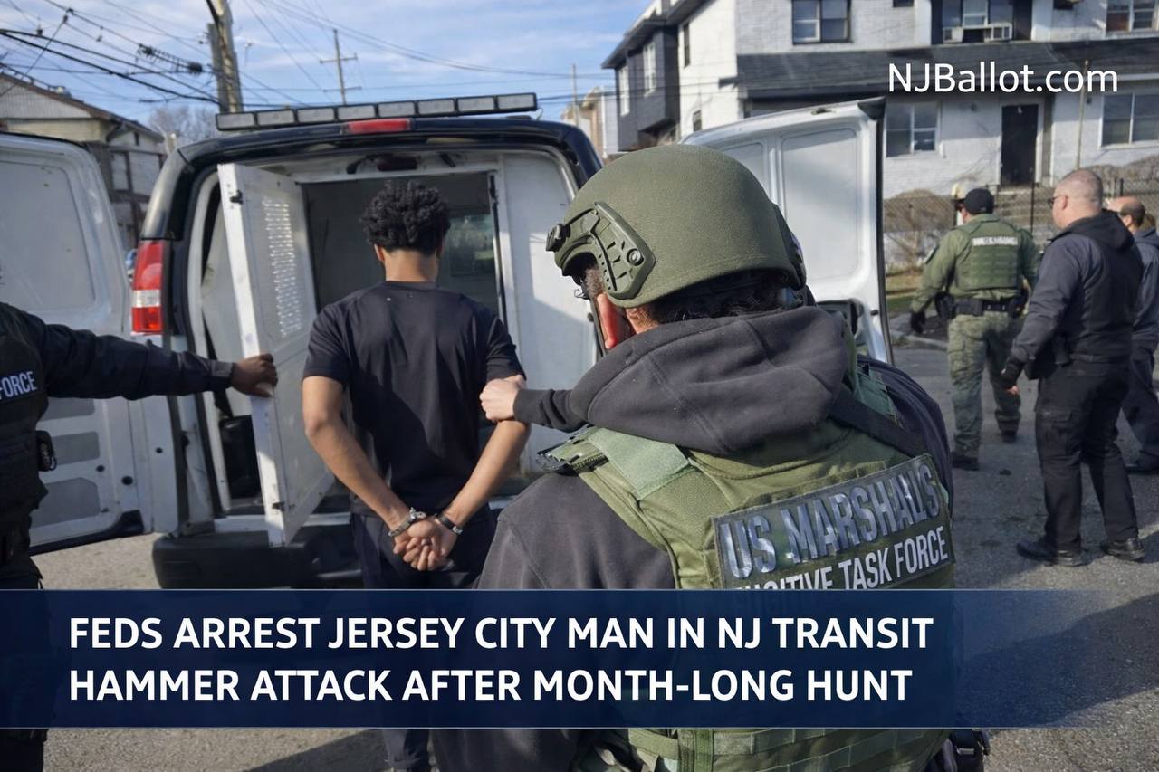 Feds Arrest Jersey City Man in NJ Transit Hammer Attack After Month-Long Hunt