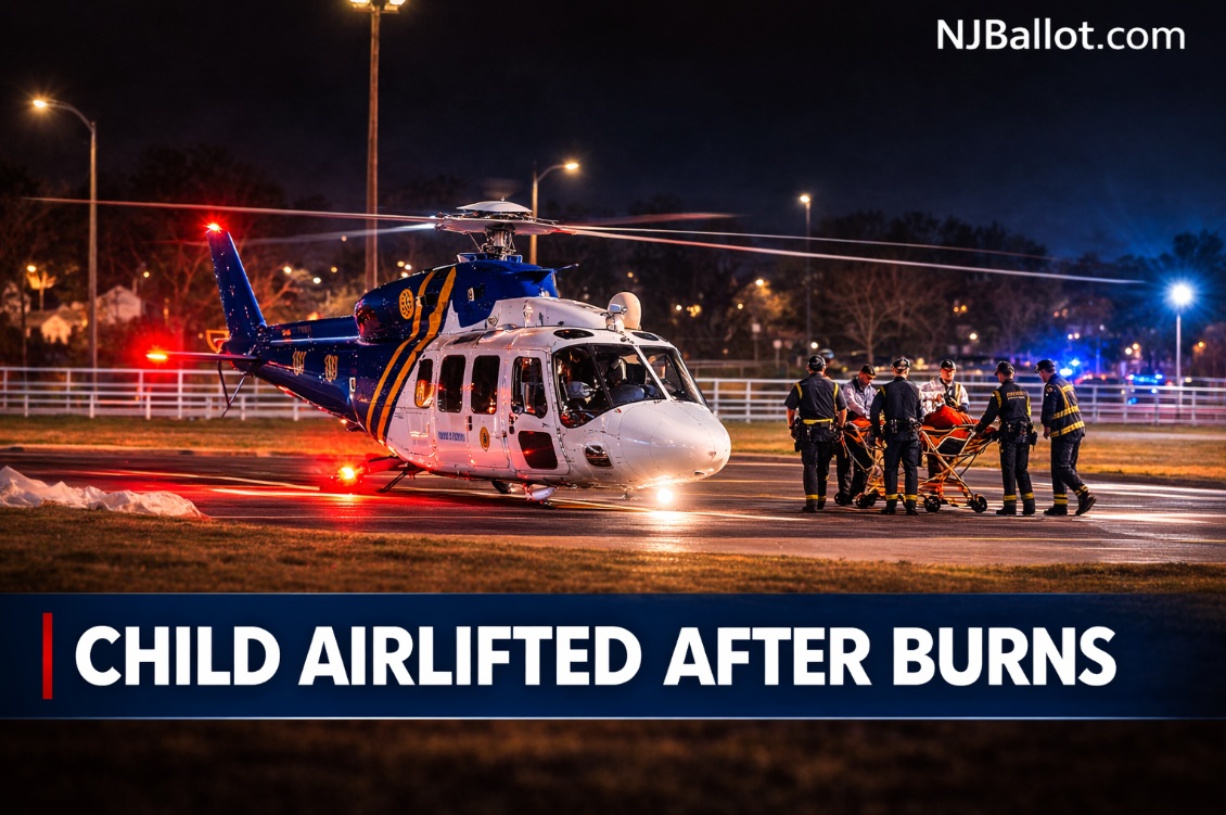 Toddler Airlifted After Burn Incident in Carteret