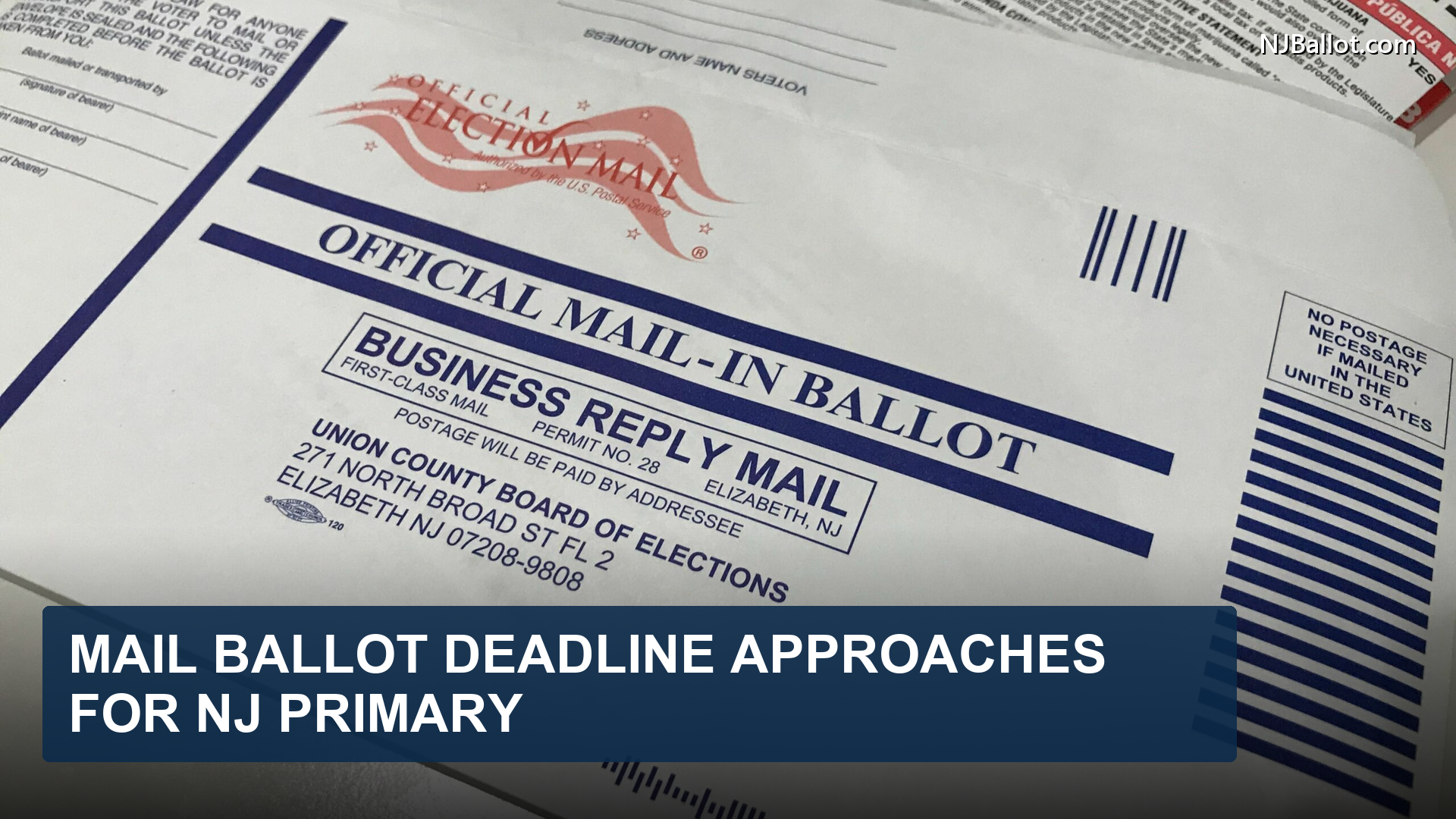 NJ Primary Election 2026: Mail Ballot Deadline 8 Days Away — What Voters Need to Know
