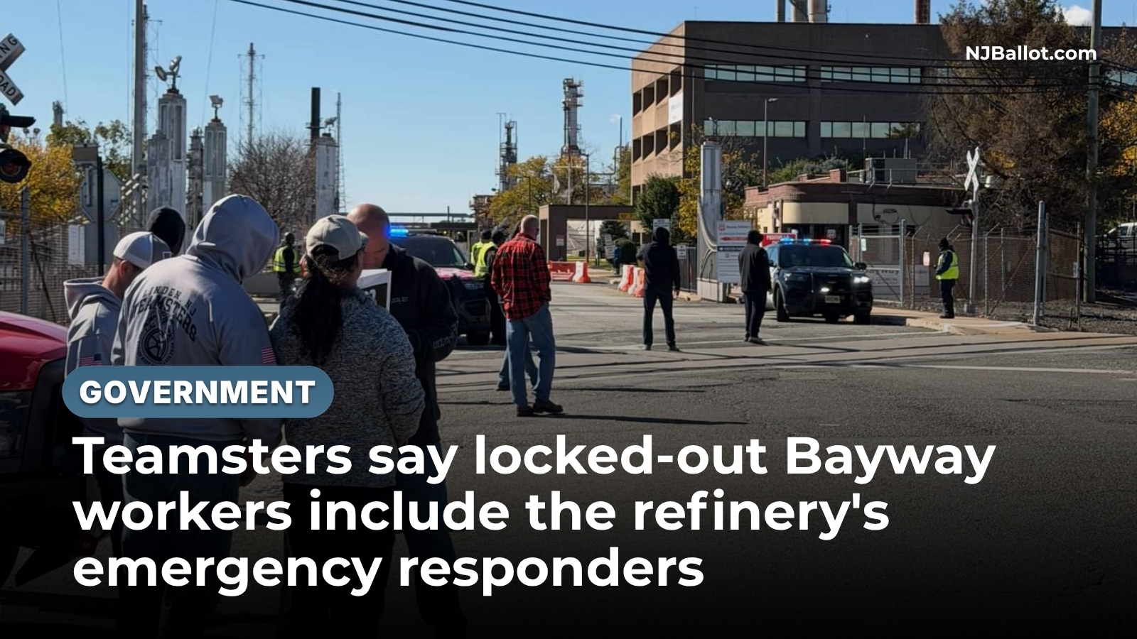 Teamsters say locked-out Bayway workers include the refinery's emergency responders
