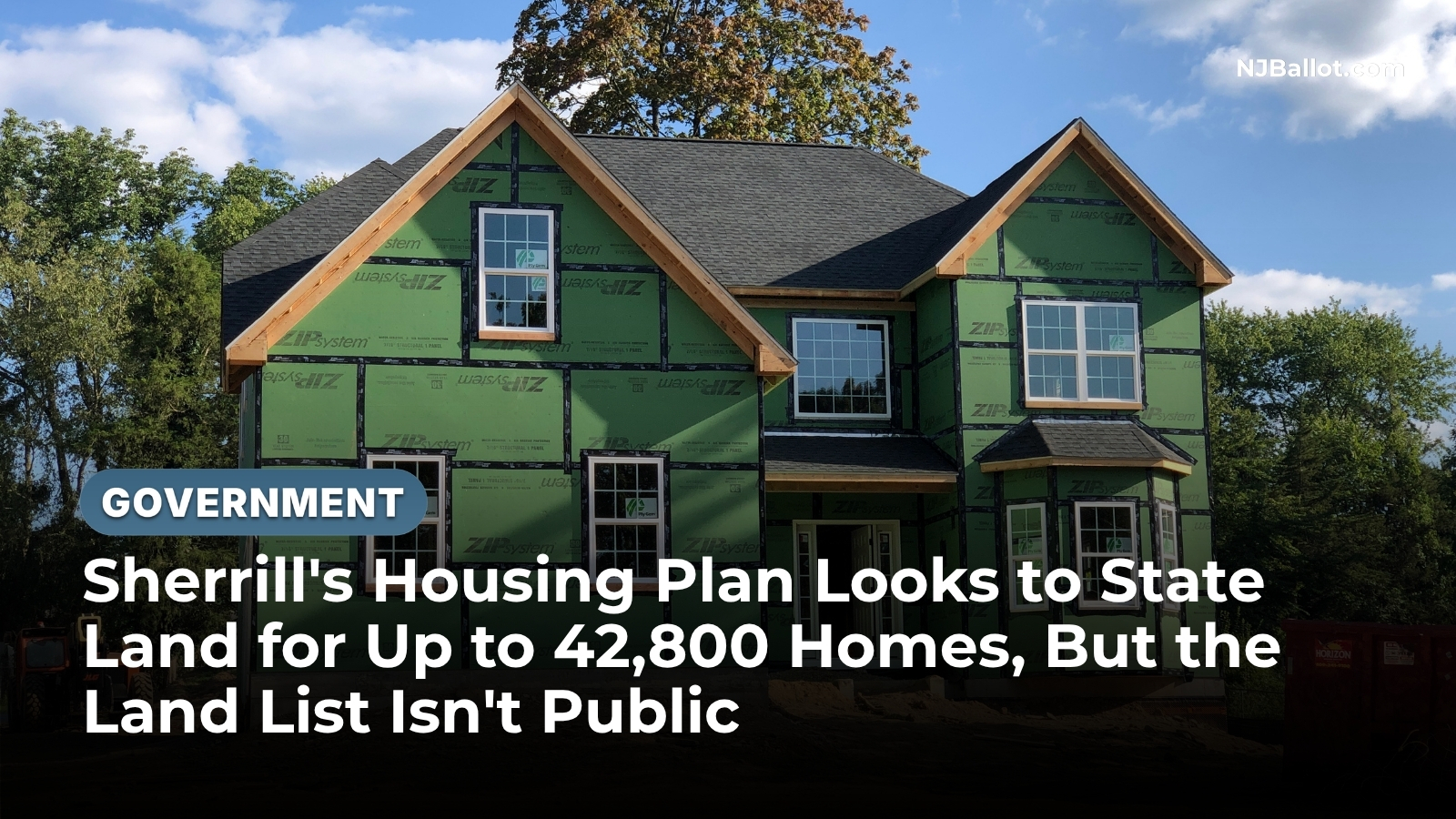 Sherrill's Housing Plan Looks to State Land for Up to 42,800 Homes, But the Land List Isn't Public
