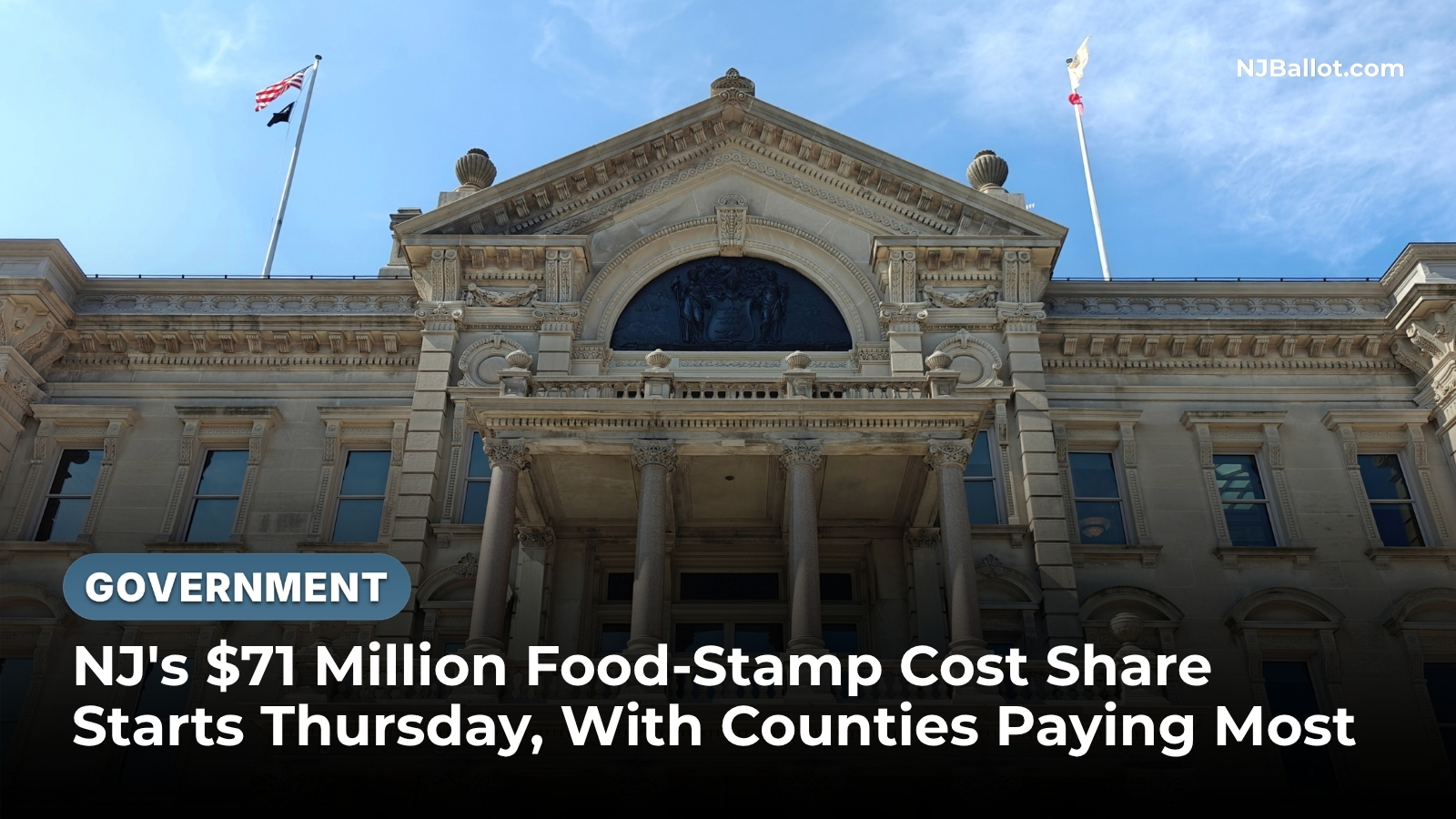 New Jersey's $71 Million Food-Stamp Cost Share Starts Thursday, With Counties Paying Most