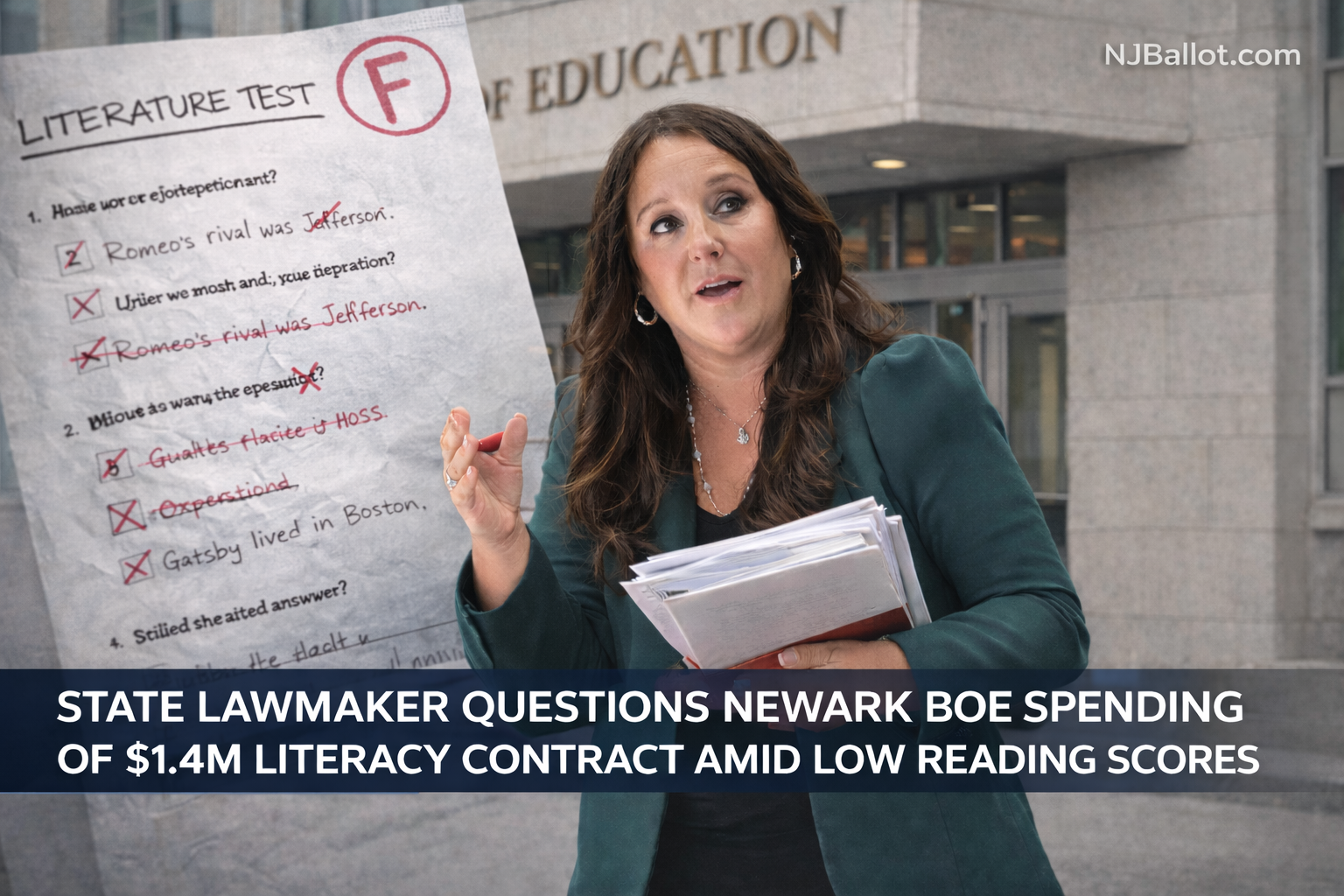 State Lawmaker Publicly Questions Newark BOE’s $1.4M Literacy Contract Amid Low Reading Scores