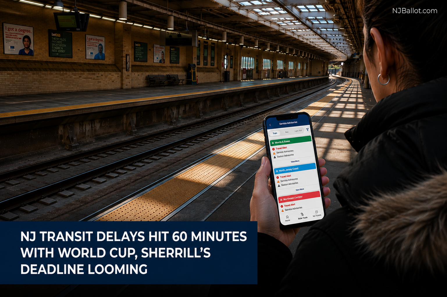 NJ Transit Delays Hit 60 Minutes With World Cup, Sherrill’s Deadline Looming