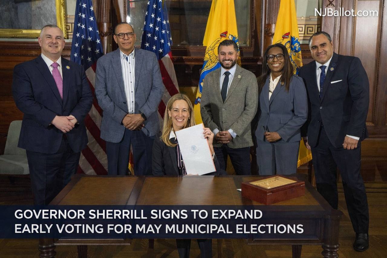 Governor Sherrill Signs Early Voting Expansion Amid Federal Election Policy Changes