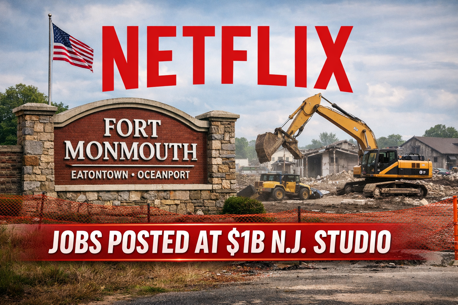 Netflix Hits ‘Play’ on Hiring: First Jobs Posted for $1 Billion Fort Monmouth Studio