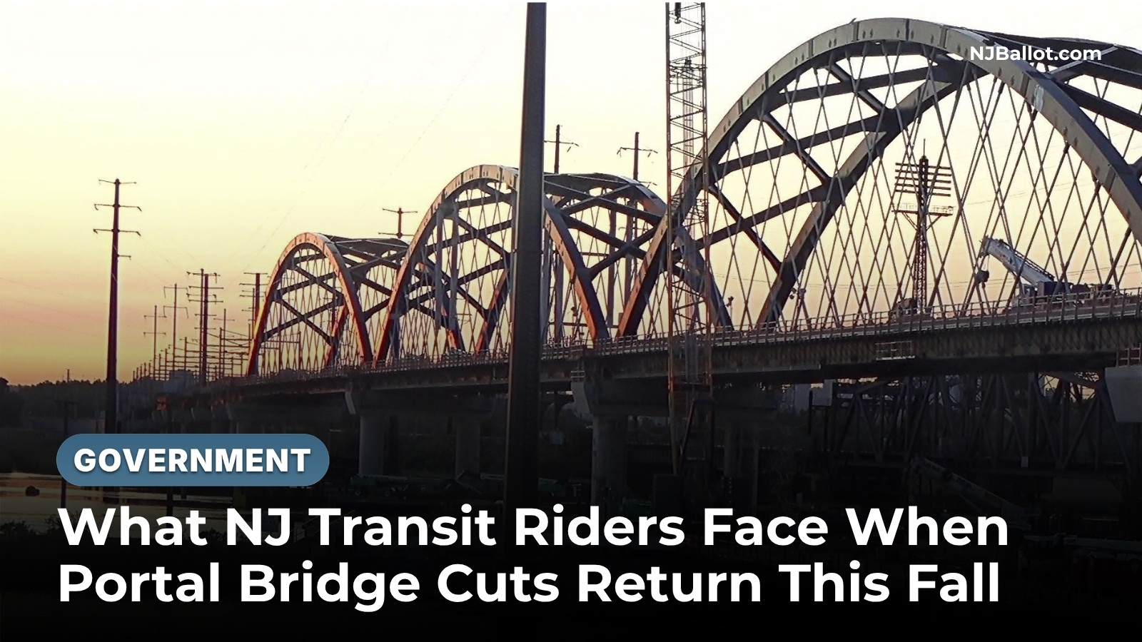 What NJ Transit Riders Face When Portal Bridge Cuts Return This Fall
