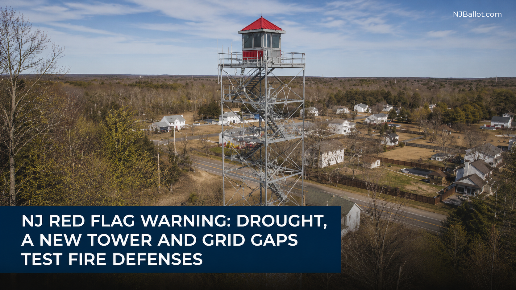 NJ Red Flag Warning: Drought, a New Tower and Grid Gaps Test Fire Defenses