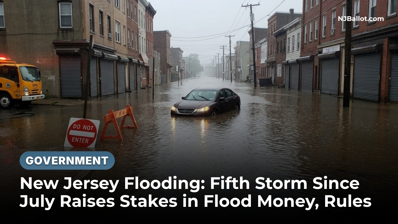 New Jersey Flooding: Fifth Storm Since July Raises Stakes in Flood Money, Rules