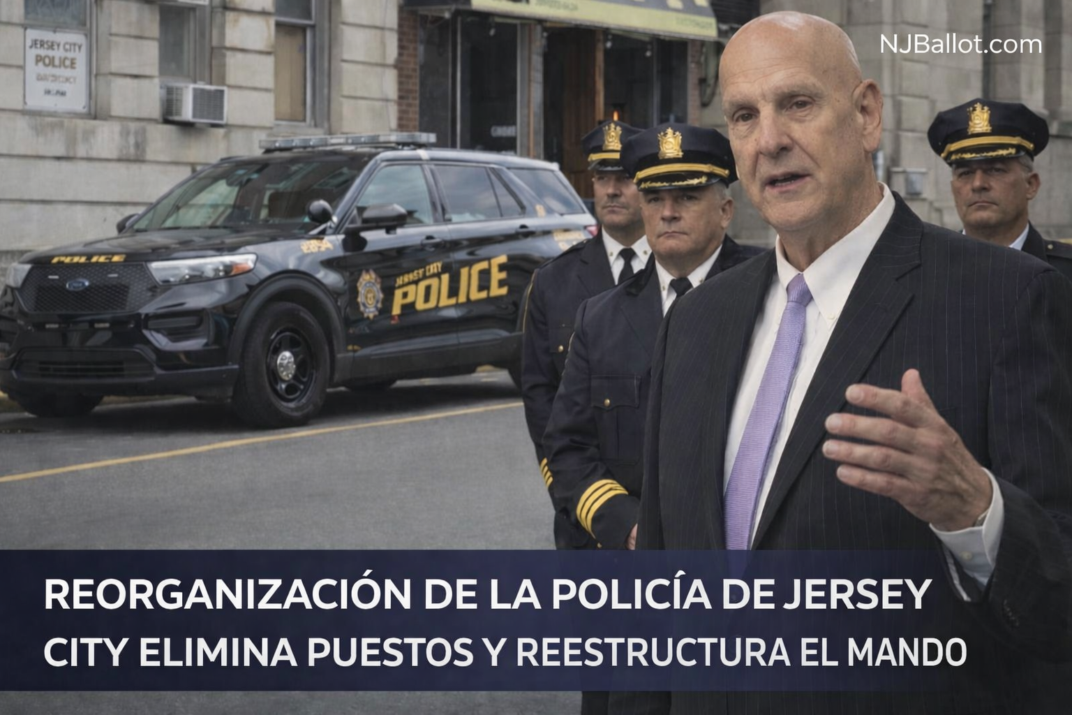 Reorganización de la Policía de Jersey City elimina puestos fijos y añade nuevo sistema de gestión
